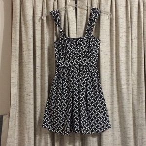 Kirna Zabete Geometric Print Mini Dress